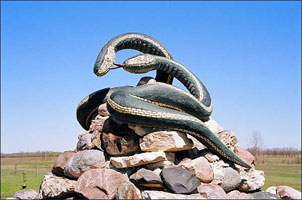 Garter Snake Statue