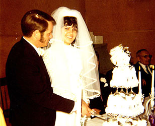 Cutting the cake